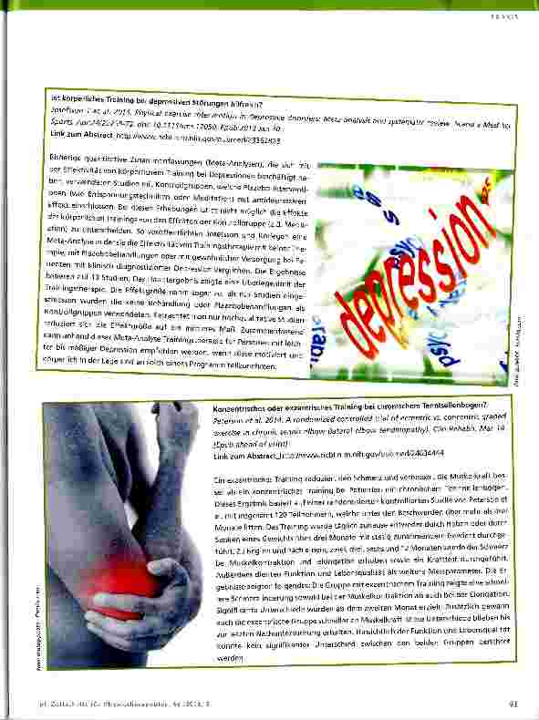 Vorschauseite 3: Evidenz-Update für die Physiotherapie