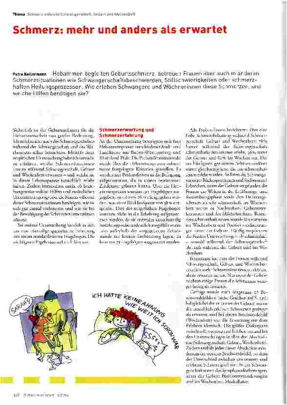 Vorschauseite 1: Schmerz: mehr und anders als erwartet
