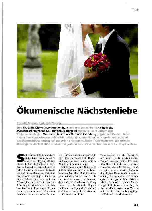 Vorschauseite 1: Ökumenische Nächstenliebe