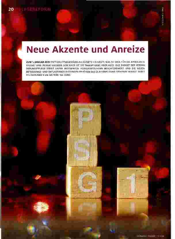 Vorschauseite 1: Neue Akzente und Anreize