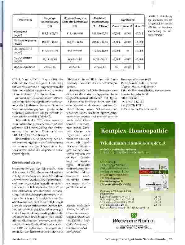 Vorschauseite 2: Schrothkur bei Patienten mit Diabetes mellitus Typ 2