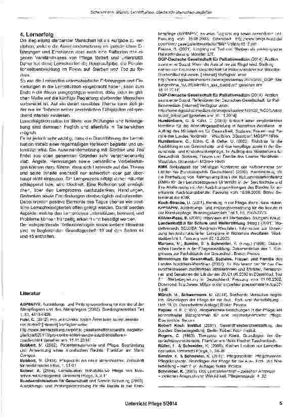 Vorschauseite 4: Lernsituation: Sterbende Menschen begleiten