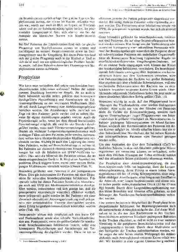 Vorschauseite 4: Bronchopulmonale Infektionen im Krankenhaus