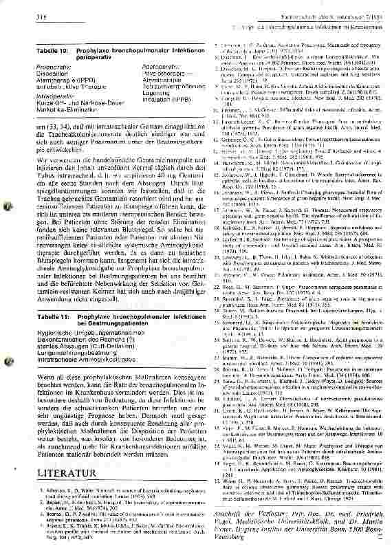 Vorschauseite 6: Bronchopulmonale Infektionen im Krankenhaus