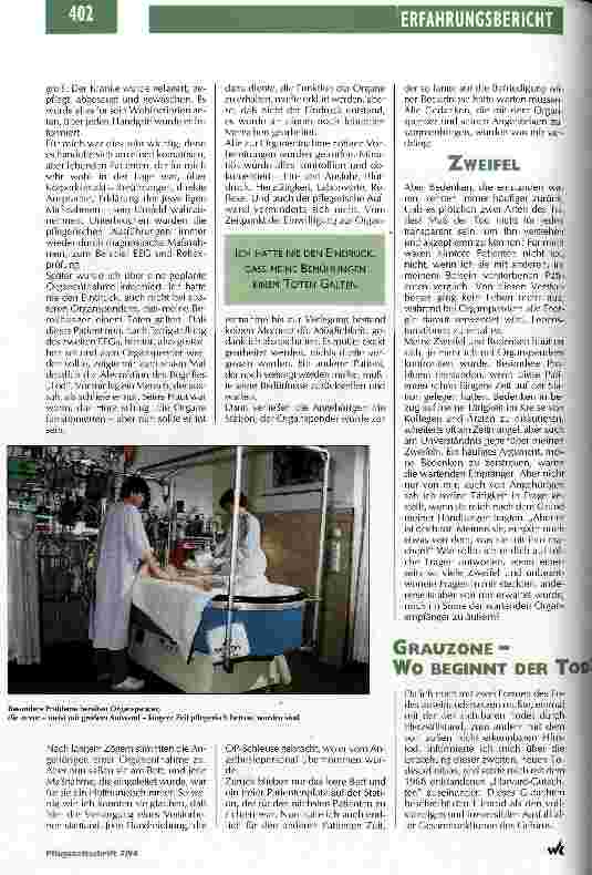 Vorschauseite 2: Hirntod - Organspende