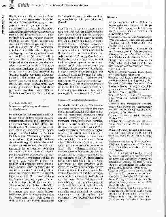 Vorschauseite 3: Zur Persönlichkeit des Wachkomapatienten