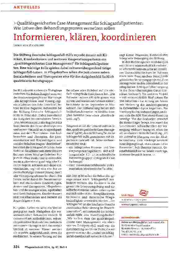Vorschauseite 1: Informieren, klären, koordinieren