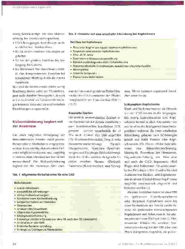 Vorschauseite 2: Dysfunktionen hirnzuführender Arterien