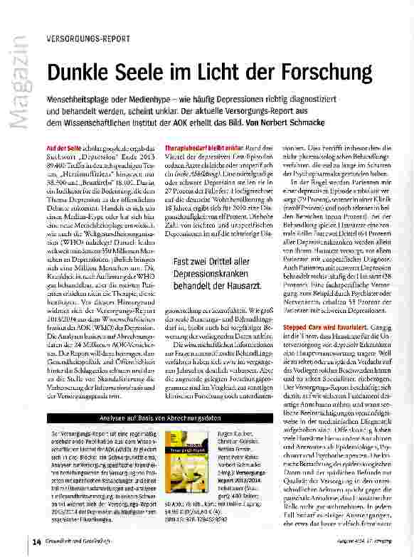 Vorschauseite 1: Dunkle Seele im Licht der Forschung