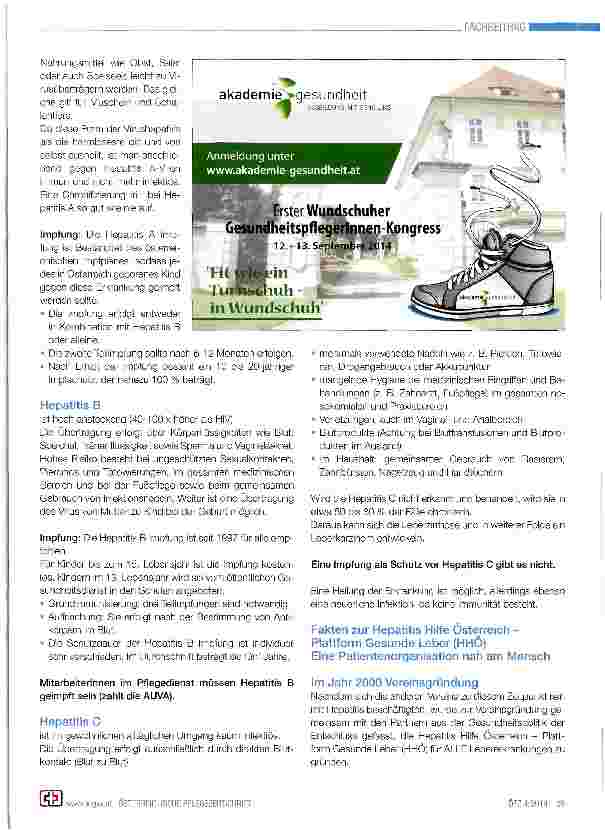Vorschauseite 2: „Näher als Du denkst - Das ist Hepatitis. ..