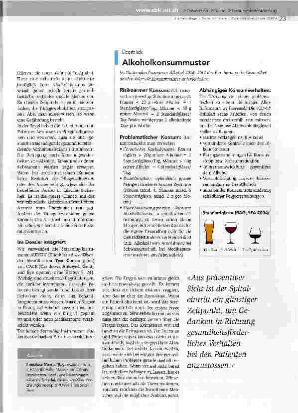 Vorschauseite 2: Ein Gläschen in Ehren kann niemand verwehren?