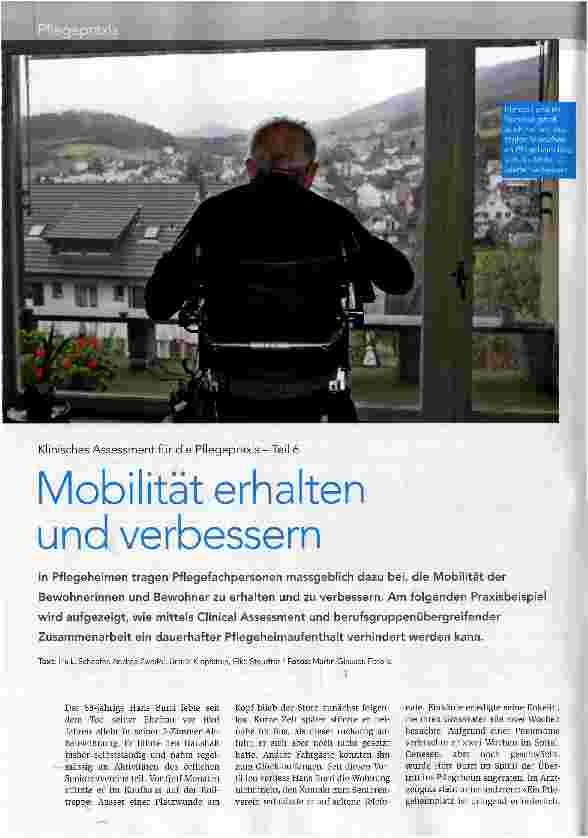 Vorschauseite 1: Klinisches Assessment für die Pflegepraxis - Teil 6 Mobilität erhalten und verbessern
