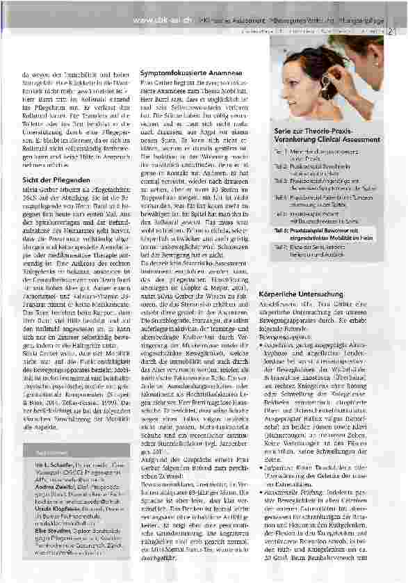 Vorschauseite 2: Klinisches Assessment für die Pflegepraxis - Teil 6 Mobilität erhalten und verbessern