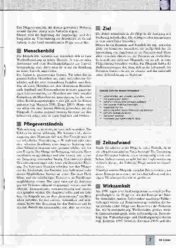Vorschauseite 2: Basale Stimulation in der Pflege - eine aktuelle StandortbestimmungPflegekonzepte - umsetzbar?