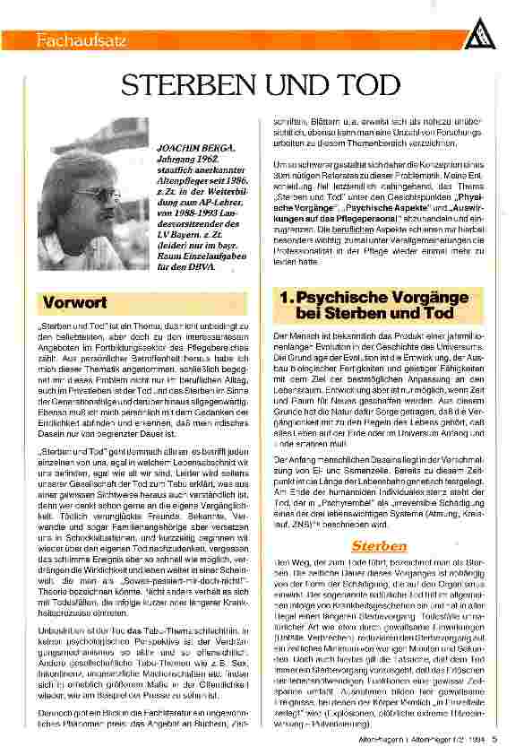Vorschauseite 1: Sterben und Tod