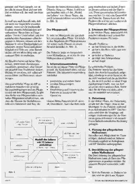 Vorschauseite 3: Pflege im OP - Realität oder Vision?