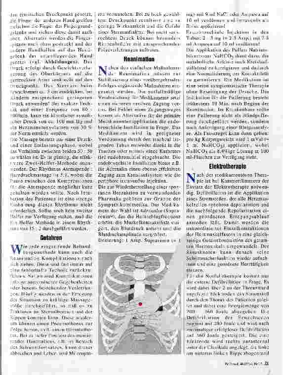 Vorschauseite 2: Erstmaßnahmen 4. Teil Kreislaufstillstand
