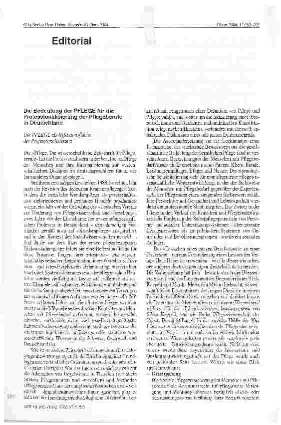 Vorschauseite 1: Editorial