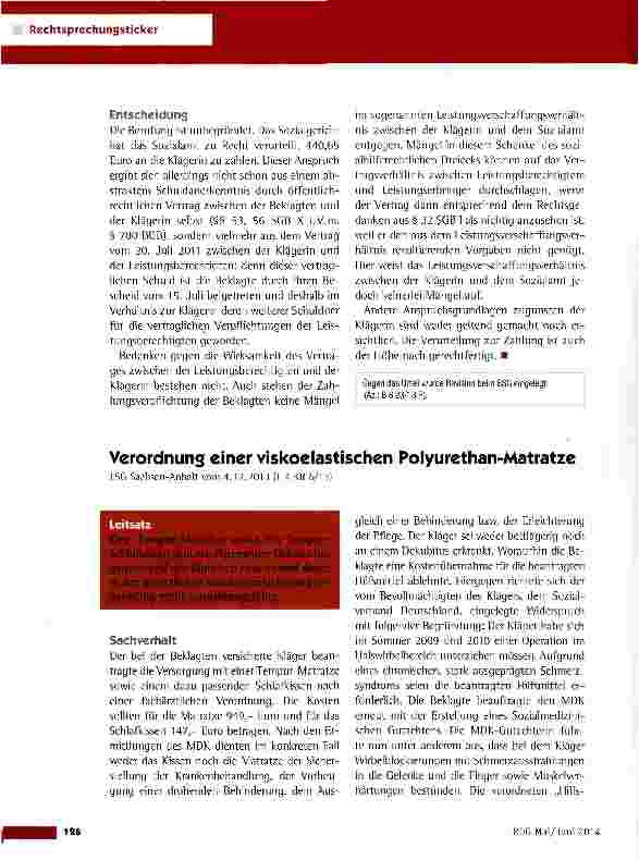 Vorschauseite 3: Übernahme von Pf lesekosten einer Verstorbenen durch das Sozialamt LSG Nordrhein-Westfalen vom 23.9.2013 (L 20 SO 394/12)