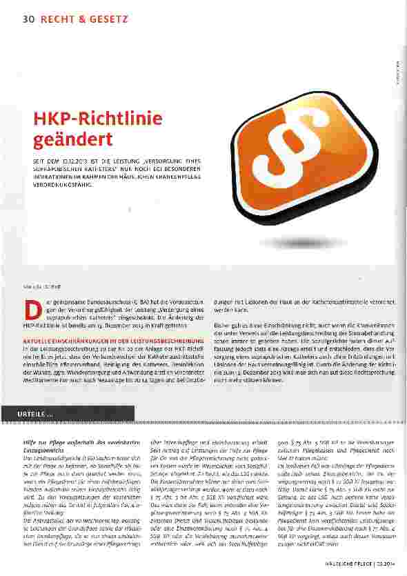 Vorschauseite 1: HKP-Richtlinie geändert