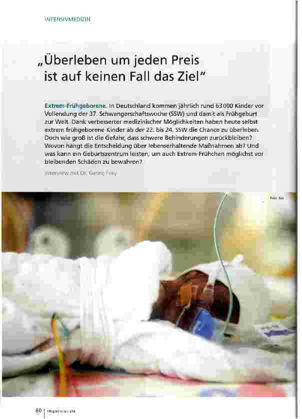 Vorschauseite 1: Überleben um jeden Preis ist auf keinen Fall das Ziel
