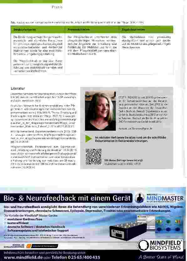 Vorschauseite 2: Wie die Qualitätsprüfungs-Richtlinien des MDK entstehen Ergotherapie in SeniorenpfLegeeinrichtungen (Teil 2)