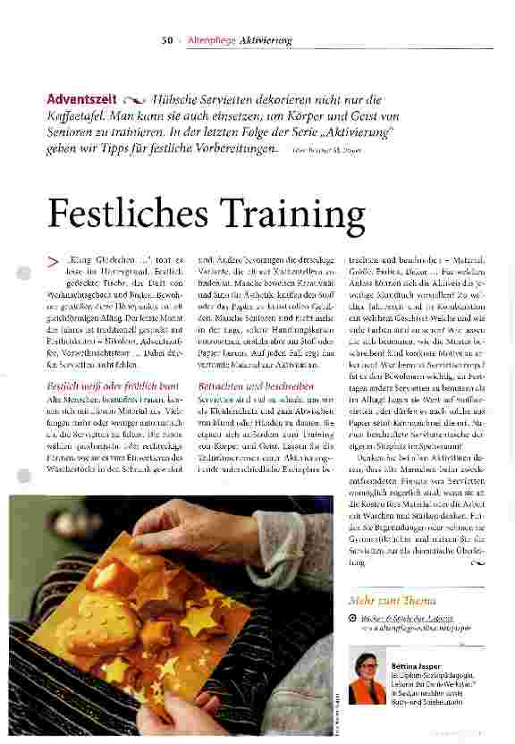 Vorschauseite 1: Festliches Training