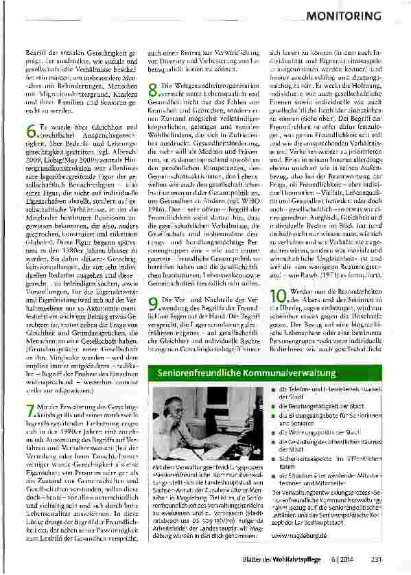 Vorschauseite 2: Von der Altersgerechtigkeit zur Seniorenfreundlichkeit