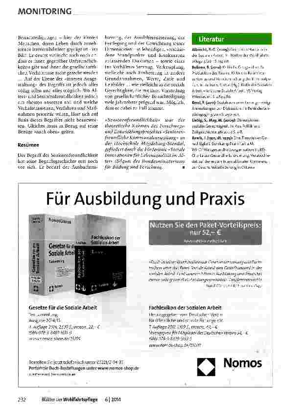 Vorschauseite 3: Von der Altersgerechtigkeit zur Seniorenfreundlichkeit