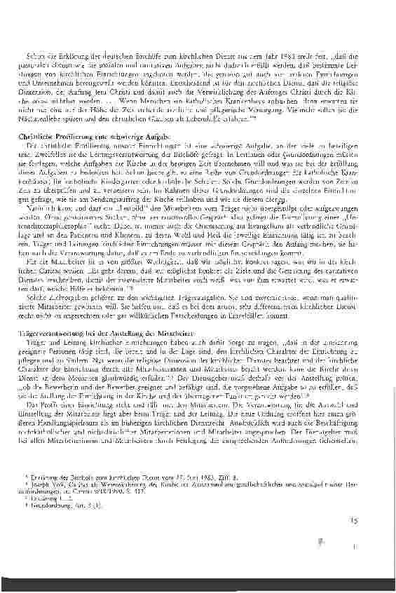 Vorschauseite 3: Trägerverantwortung ist gefragt Überlegungen zum neuen kirchlichen Dienstrecht