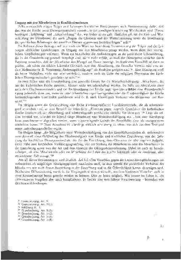Vorschauseite 5: Trägerverantwortung ist gefragt Überlegungen zum neuen kirchlichen Dienstrecht