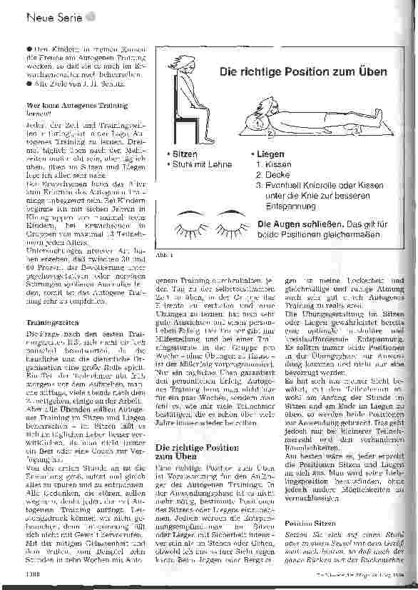 Vorschauseite 3: Streßbewältigung - Autogenes Training für Pflegekräfte Ein Hilfsmittel der Entspannung oder mehr? 1. Folge