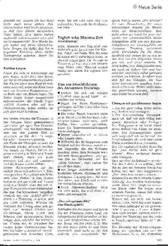 Vorschauseite 4: Streßbewältigung - Autogenes Training für Pflegekräfte Ein Hilfsmittel der Entspannung oder mehr? 1. Folge