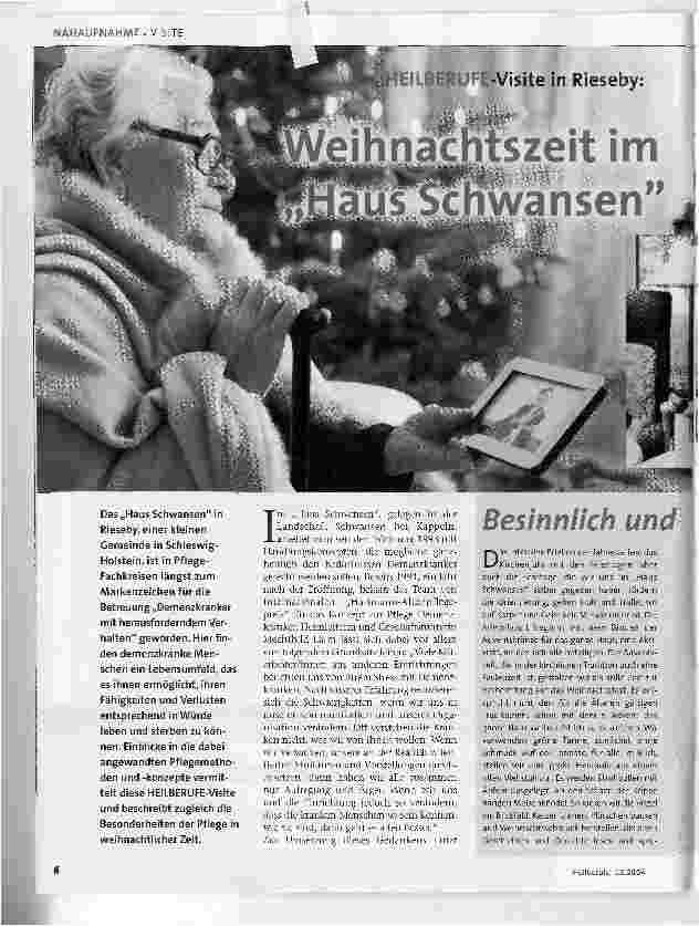 Vorschauseite 1: Weihnachtszeit im Haus Schwansen