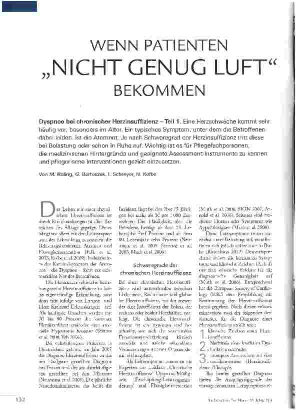 Vorschauseite 1: WENN PATIENTEN NICHT GENUG LUFT BEKOMMEN