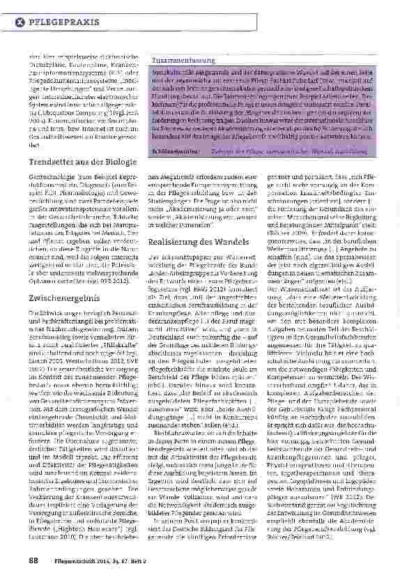 Vorschauseite 3: Pflegelandschaft im Wandel