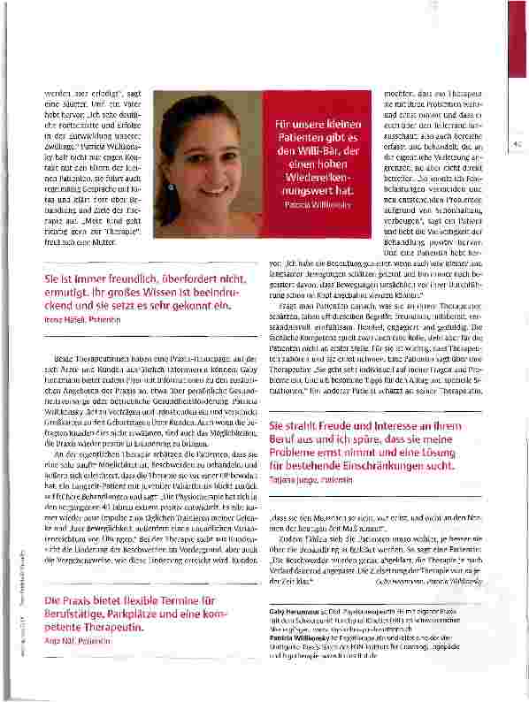 Vorschauseite 2: Was Patienten schätzen