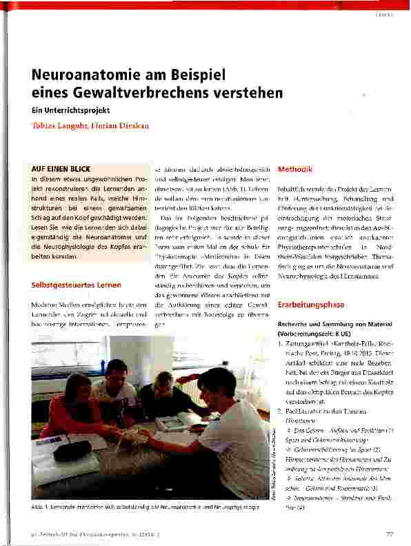 Vorschauseite 1: Neuroanatomie am Beispiel eines Gewaltverbrechens verstehen