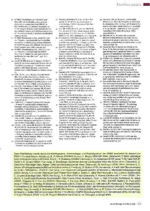 Vorschauseite 4: Strategien zur Prävention von postoperativen Wundinfektionen