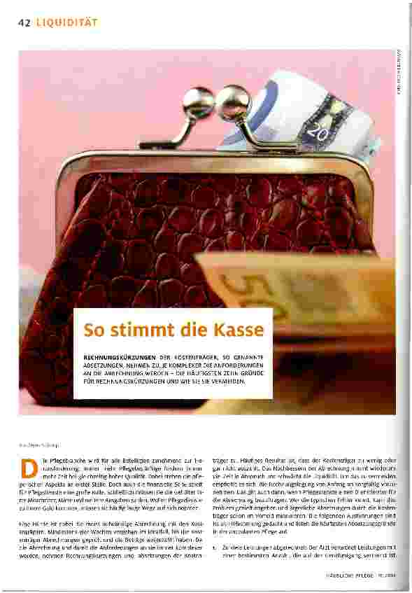 Vorschauseite 1: So stimmt die Kasse