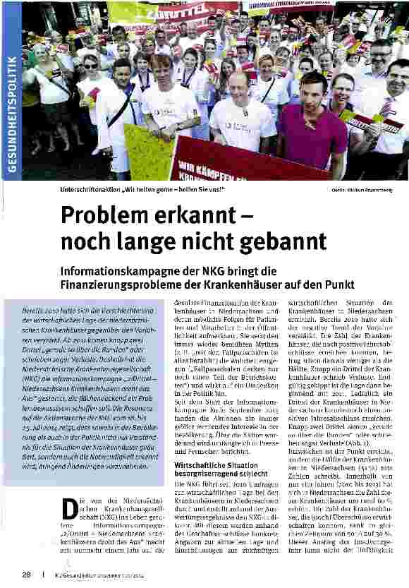 Vorschauseite 1: Problem erkannt-noch lange nicht gebannt