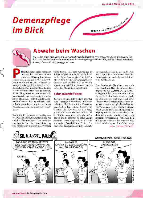 Vorschauseite 1: Abwehr beim Waschen