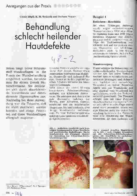 Vorschauseite 1: Behandlung schlecht heilender Hautdefekte
