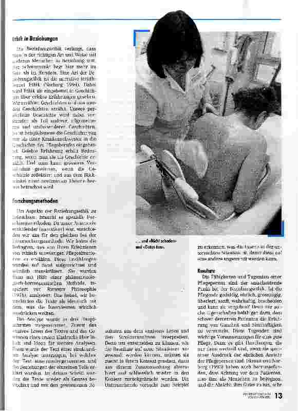 Vorschauseite 4: Entscheidung für Ethik - aber für welche? Pflege schwer abhängiger dementer Menschen