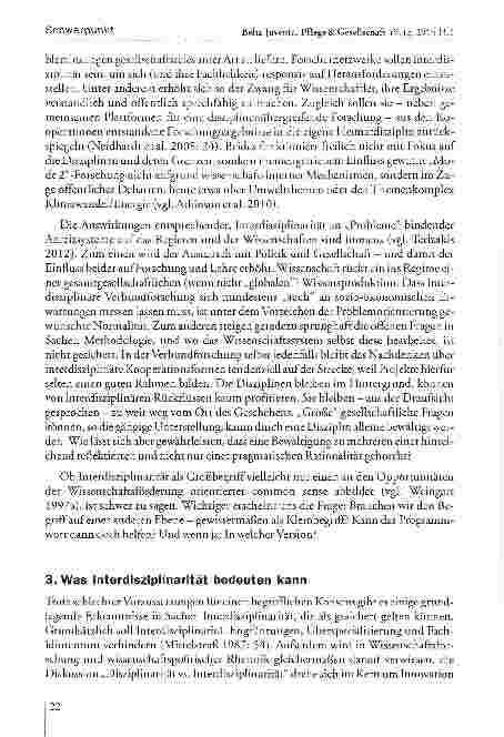 Vorschauseite 5: Das Programm Interdisziplinarität. Überlegungen zu einem wissenschaftspolitischen Großbegriff