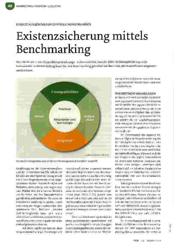 Vorschauseite 1: Existenzsicherung mittels Benchmarking