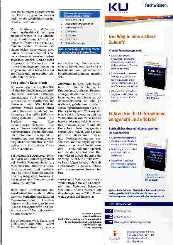 Vorschauseite 4: Kulturarbeit