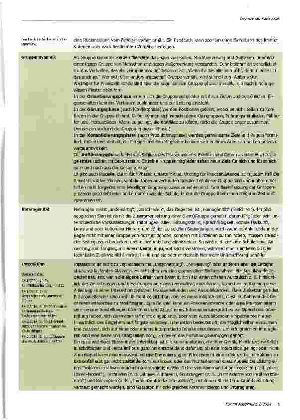 Vorschauseite 4: Begriffe der Pädagogik und ihre Bedeutung für die Ausbildung in der Praxis