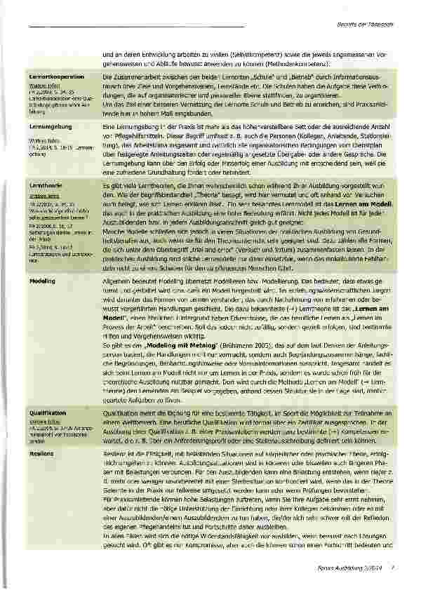 Vorschauseite 6: Begriffe der Pädagogik und ihre Bedeutung für die Ausbildung in der Praxis