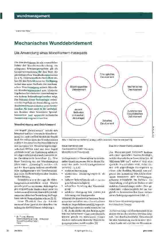 Vorschauseite 1: Mechanisches Wunddebridement